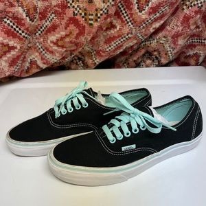 VANS Black/Blue 8.5 Mens 10 Women’s